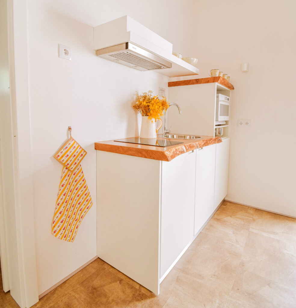 Alojamento - T0-bancada da cozinha