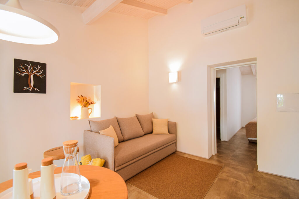 Alojamento - t1-Sofá e mesa